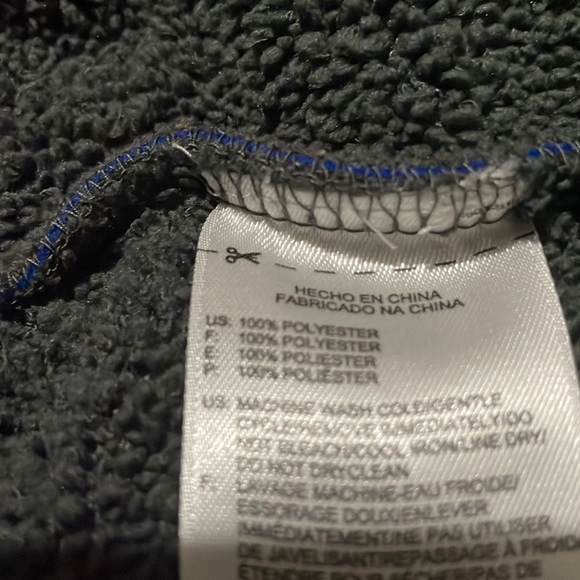 Faded Glory gray/black fleece zip jacket Sz Medium - Picture 9 of 15